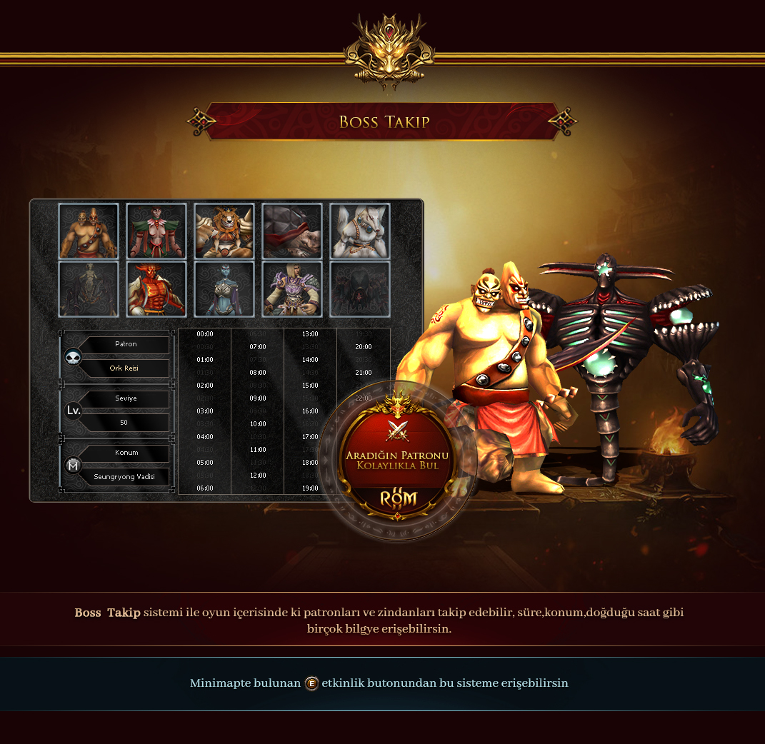 Rom2 Boss Takip