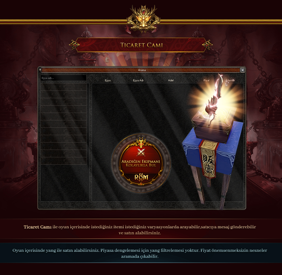 RoM2 Ticaret Aynası