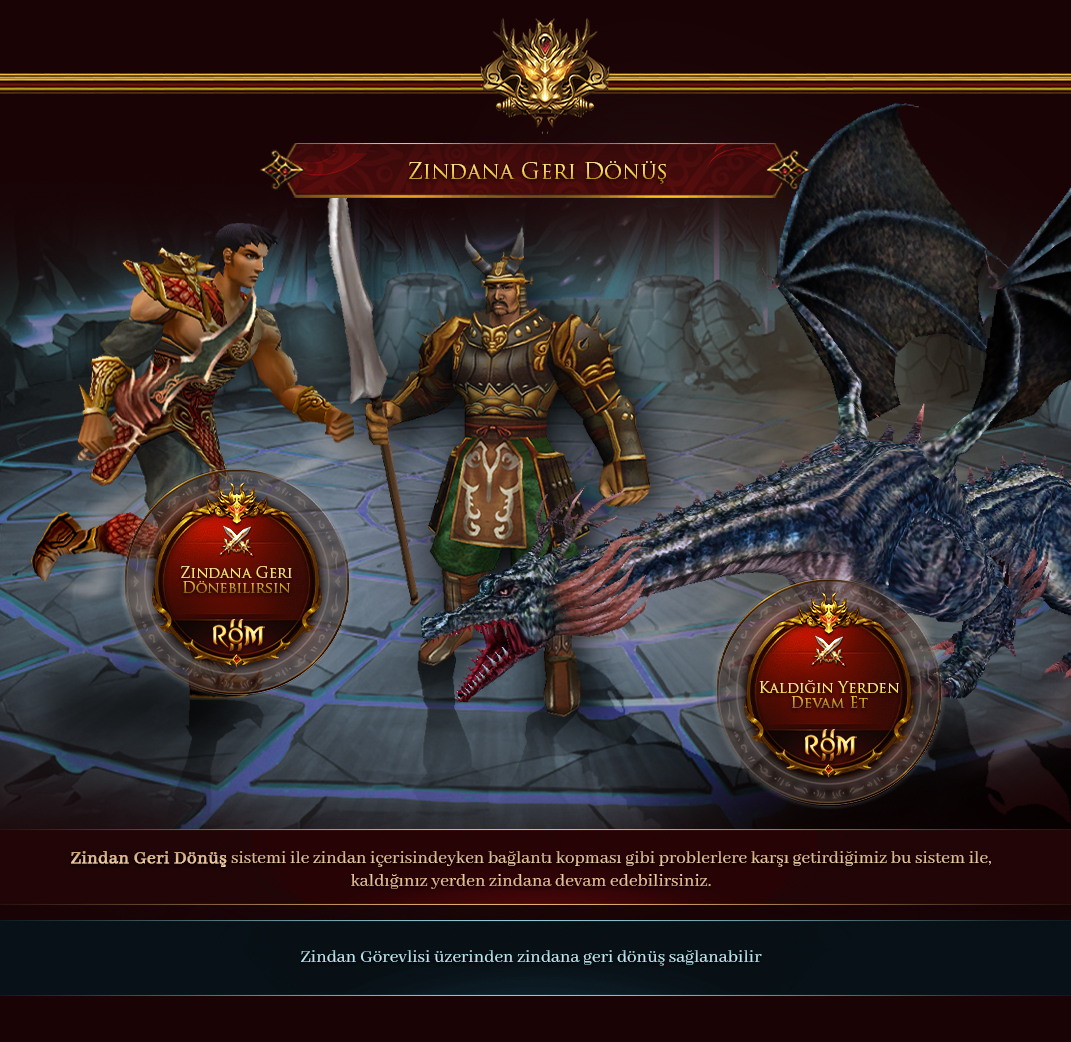 RoM2 Zindan Geri Dönüş